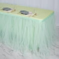 thumbnail image 3 of BalsaCircle 21 feet Tutu Multi Layers Tulle Table Skirt Linens Mint Green, 3 of 9