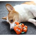 thumbnail image 4 of Bola de cuerda interactiva molar juguete de perro de goma con sabor a leche (naranja) Afortunado Sencillez, 4 of 5