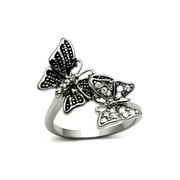 21mm Butterfly Designer Ring Stainless Steel