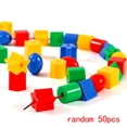 thumbnail image 1 of 50x Montessori Beads Toys Early Learning Educational Toys Educational Threading Hugo  juguetes de cuentas de cordones, 1 of 10