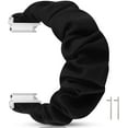 thumbnail image 3 of 22mm Scrunchie Watch Band Compatible with Samsung Galaxy Watch 3 45mm , Galaxy Watch (46mm) Bands, Elastic Stretch Fabric Replacement Bands Straps Wristbands for Gear S3 Frontier/ S3 Classic (Black), 3 of 11