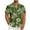 Army Green, variant on SGFCWSX Men's Short Sleeve Hawaiian Shirt Button Down, Tropical Print Stylish Summer Beach Party Casual Outfit Brown Size XL