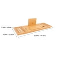 thumbnail image 2 of TABLZONE Expandable Tub Tray Nonslip Feature Beige Bath Tub Organizer Tray Adults 1Pack, 2 of 8