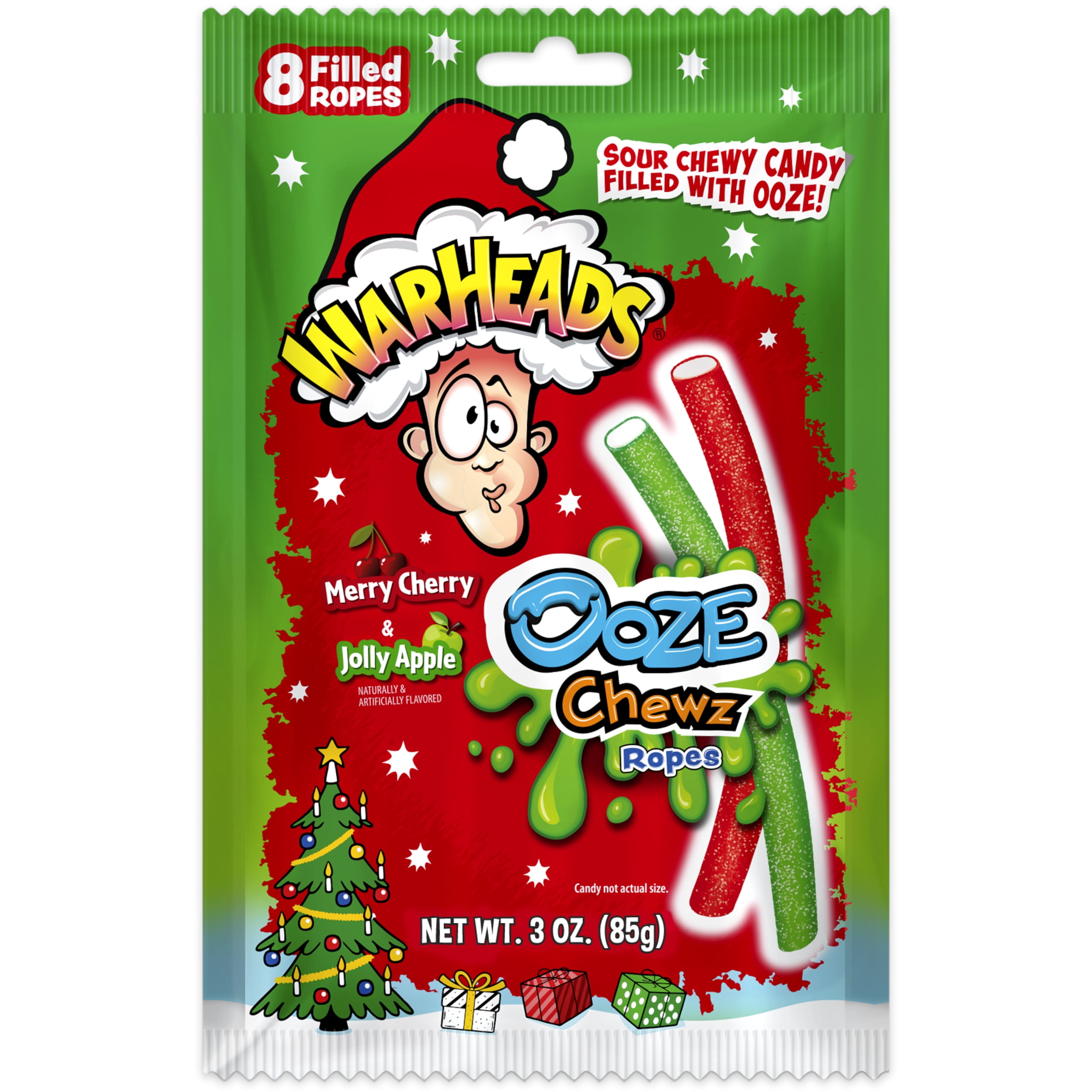 Warheads Ooze Chewz Holiday Candy Ropes, 3 oz - Walmart.com