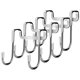 thumbnail image 2 of GOOHOCHY 4pcs ganchos de la puerta de ducha ganchos toallas percha de baño colgadora de acero inoxidable, 2 of 6