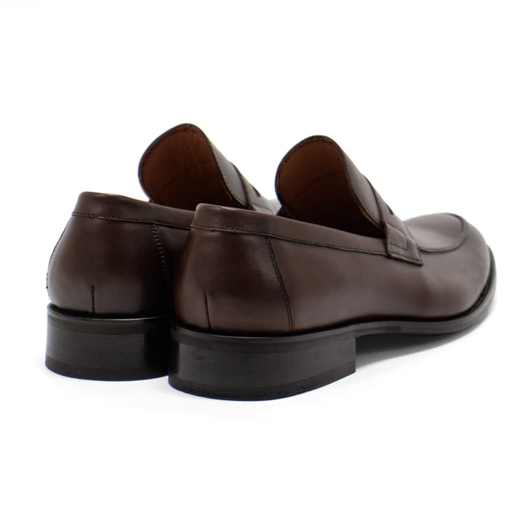 NEW HAKKI men\'s paola slip on leather loafers in brown Hakki Men main image 4