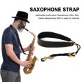 thumbnail image 1 of Correa de cuello de saxofón ajustable con gancho Correa de saxofón acolchada de cuero suave Tmvgtek Para Estrenar, 1 of 4