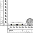 thumbnail image 6 of Gem Stone King 925 Silver and 10K Yellow Gold Tennis, Graduated Bracelet for Women Sapphire Moissanite (2.11 Cttw), 6 of 6
