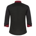 thumbnail image 4 of Riismen Unisex Men Women Chef Jacket Estaurant Hotel Work Clothes Kitchen Cooking Uniform Black XL, 4 of 5