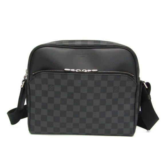 Pre-Owned Louis Vuitton Damier Graphite DAYTON REPORTER PM N41408 Men's Shoulder Bag Damier...