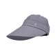 thumbnail image 2 of Summer Sun Hat ancho ancho para hombres Mujeres Sombrero de visor de protección solar casual ajustable Sombrero para deportes de golf Ciclismo de Gris oscuro, 2 of 8