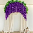thumbnail image 6 of Imitation Wisteria Garland, Dark Purple Flower Vine, Home Decor, 70.87 Inch Long, Plastic Material,Vsgery, 6 of 9