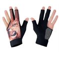 thumbnail image 1 of KAIYANG Guantes de billar de 3 dedos Guantes de billar Guantes de bridge Guantes de billar- león-L M marrón, 1 of 5
