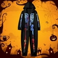 thumbnail image 2 of Shadoumai Matching Family Halloween One Piece Pajamas,Funny Colorful Skeleton Print Tops,Holiday Jammies Pjs Sleepwear For Women/Men/Couples,Fall Clothes Sets Pjs, 2 of 4