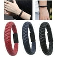 thumbnail image 2 of HomeLife Portable Faux Leather Woven Mini Type-C Micro USB Charging Bracelet Data Cable, 2 of 13