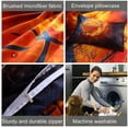 thumbnail image 5 of 2 Piece Twin Size 3D Bedding Duvet Cover Set, Basketball and Fire Sports Pattern Printed, Gifts for Kids Teens Boys Girls Children, Bedroom Decor, 5 of 6