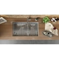 thumbnail image 5 of Ruvati 36-inch Low-Divide Undermount Double Bowl 16 Gauge Kitchen Sink, 5 of 9