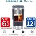thumbnail image 6 of 4 in 1 Travel Mug and Can Insulator for 14oz Can and Beer Bottle Stainless steel Vacuum Insulated Cup and Thermocooler (Black), 6 of 9