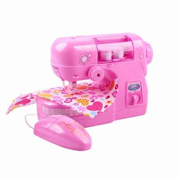 Mini Electric Sewing Machine Pretend Play Toy Children Girls Birthday Christmas Gift Educational To