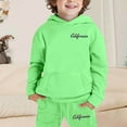 thumbnail image 5 of oqasdz Baby Girl Outfits 2 Piece Letter Print Hoodie And Joggers Tracksuit Pullover Sweatshirt Pants Playwear Size 13 Y-14 Y, 5 of 6