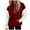 Wine, variant on ZyeKqe Womens Hoodies Drawstring Long Sleeve Fleece Lined Sweatshirts Fashion Color Block Loose Comfy Pullover Tops