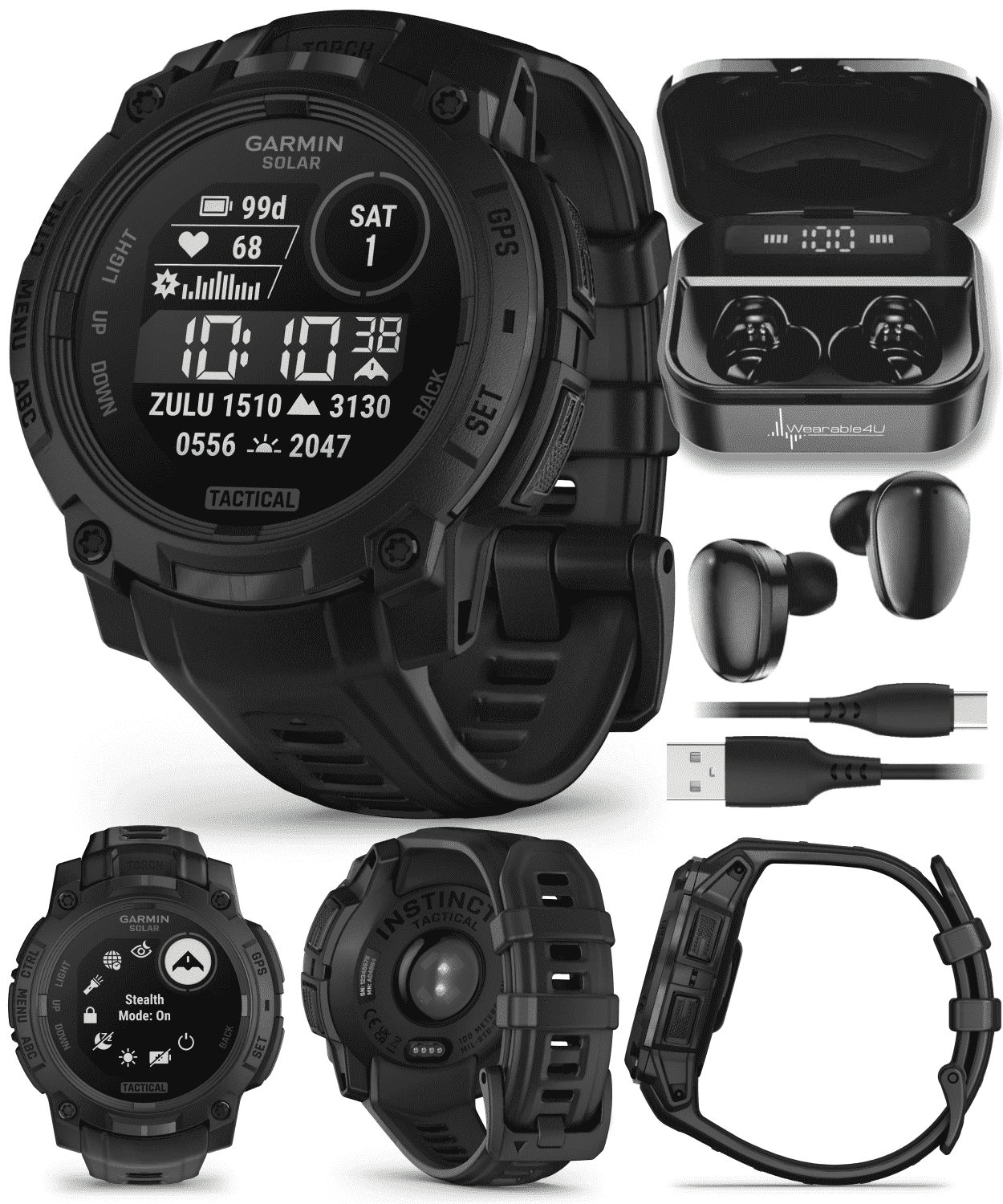 Garmin S70 Premium GPS Golf Watch (47mm), Full-Color Course Maps