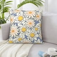 thumbnail image 5 of LNWH Decorative Pillow Covers, Elegant Lily Square Sofa Decorative Knit Pillow Case, 16"x16", 5 of 8