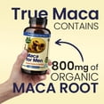 thumbnail image 3 of TrueMed Maca for Men 800 mg – Organic Gelatinized Maca Root & Horny Goat Weed – Libido Booster, Testosterone & Fertility Support – 60 Capsules, 3 of 11