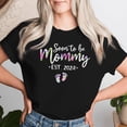 thumbnail image 2 of Soon To Be Mommy Mom Est 2024 Expect Baby Women T-Shirt, Cute Pregnancy Announcement Graphic Tee for Expecting Moms, Adorable Gift Idea for Baby Shower or Mother's Day, Vintage Style New, 2 of 3
