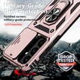 thumbnail image 2 of KOMI for Samsung Galaxy S25 Case with Slide Camera Cover HD Screen Protector [15ft Military Grade Drop Tested] Magnetic Ring Holder Kickstand Protective Phone Case for Galaxy S25 2025 (6.2 inch) Rose, 2 of 5