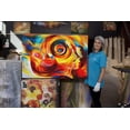 thumbnail image 4 of Startonight Canvas Wall Art Abstract - FACES Freddie Painting - Large Framed 32" x 48", 4 of 6