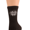 thumbnail image 3 of Sierra Socks Women's Snowflake Pattern Soft Acrylic Crew Women's Socks, 3 of 5