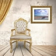 thumbnail image 3 of Frank, Assaf 18x15 Gold Ornate Wood Framed with Double Matting Museum Art Print Titled - Bench at seaside promenade, 3 of 4