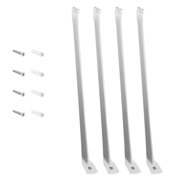 4pcs Storage Upgraded Waterproof Bathroom Organizers Epoxy Steel Brackets