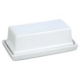 thumbnail image 3 of Mainstays White Glazed Ceramic Butter Dish, 1 Piece, 3 of 5