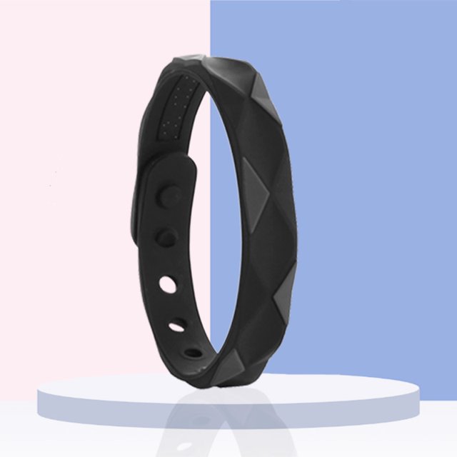 Pulsera electrostática antirradiación con equilibrio energético pulsera de iones negativos amantes de la silicona joyería de moda antiestática