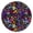 Bright Flo, variant on Windproof Elastic Tablecloth with Sacred Symbolic Mandala Waterproof Wipeable Round Cover for Families, Pets