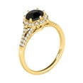 thumbnail image 4 of Aonejewelry 1.00 Ct. Ttw Black Diamond Wedding Engagement Ring In 10k Solid Yellow Gold, 4 of 4
