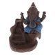 thumbnail image 3 of Cerámica Dios Humo Retroceso Quemador de Palos Titular Mekditating Ornamento Craft Modelo Azul b, 3 of 8