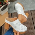 thumbnail image 2 of Bovxnpu Womens Sandals Summer Casual Shoes, Women's Spring And Summer Closed-Toe High Heels Heel Slippers Beach Sandals Shoes for Women, 2 of 8