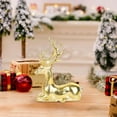 thumbnail image 6 of Boovnll Reindeer Christmas Decor, Glitter Reindeers Figurines Xmas Reindeer for Holiday Indoor Tabletop Decor, Christmas Decorations, Gold, 6 of 6