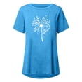 thumbnail image 4 of Pompotops Chemises Mode Décontractée pour Femmes Manches Courtes Tee-Shirt Ample Tunique Blouse, 4 of 4
