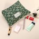thumbnail image 4 of Bolsa de maquillaje floral, bolsa de maquillaje de gran capacidad, bolsa de cosméticos, bolsas de cosméticos para mujeres para monedero, fundas, lápices labiales, pinceles, verde, 4 of 7