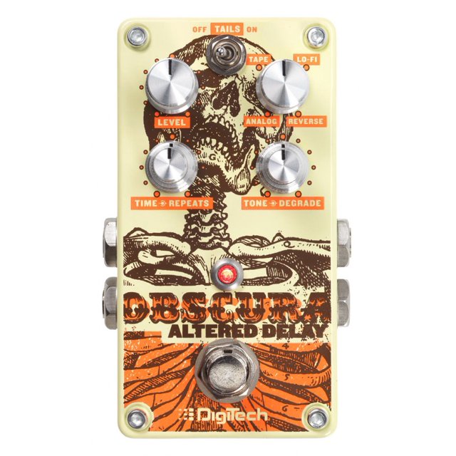 DigiTech OBSCURA Stereo Delay Pedal for Electric Bass and Guitar