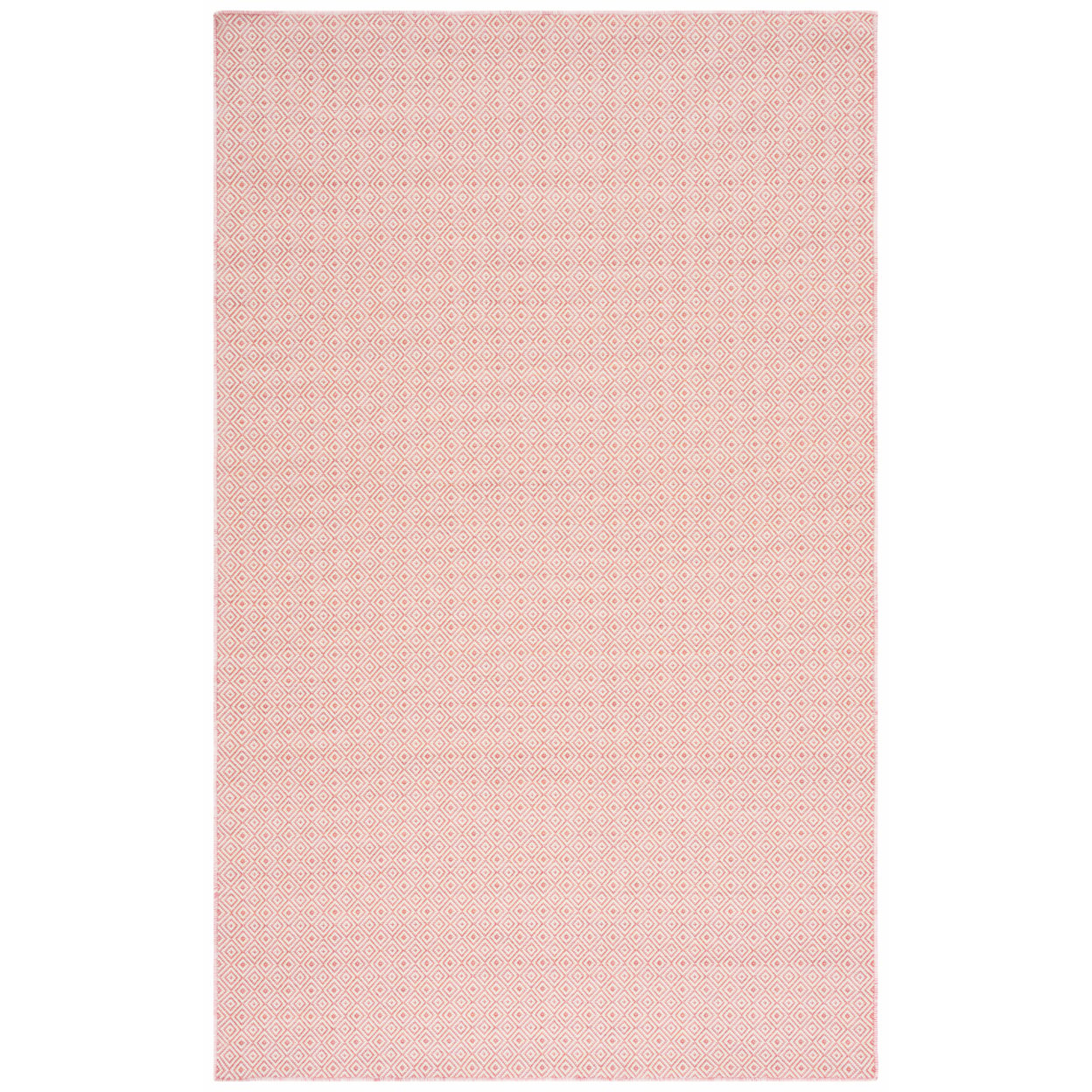 thumbnail image 2 of SAFAVIEH Hampton Ali Diamond Indoor/Outdoor Area Rug, Terracotta/Ivory, 5'1" x 7'6", 2 of 9