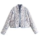 thumbnail image 1 of Chaqueta acolchada Wyeysyt con estampado floral para mujer, acolchada, blanca, 1 of 8