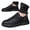 Black, variant on Men Hands Supportive Walking Shoes Wide Toe Lightweight Breathable Mesh Sneakers Comfortable Flexible Traction Stability Daily Casual Sport Running Training