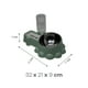 thumbnail image 3 of Comedero Doble para Mascota color Verde, 3 of 3