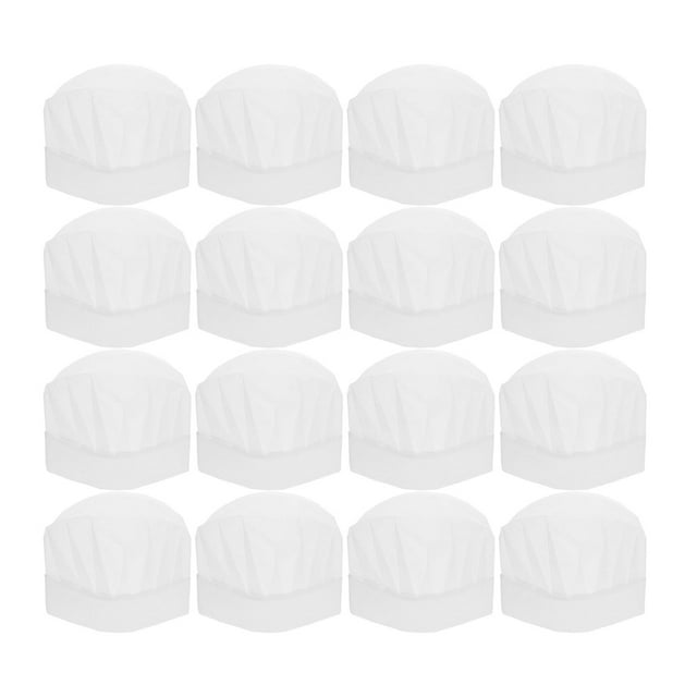 Miangastore 25pcs Disposable Kids Chef Hats for Children Suitable for Kitchen Play and Baking White Chef Hats for Small Chefs Ideal for Food Service and Cooking