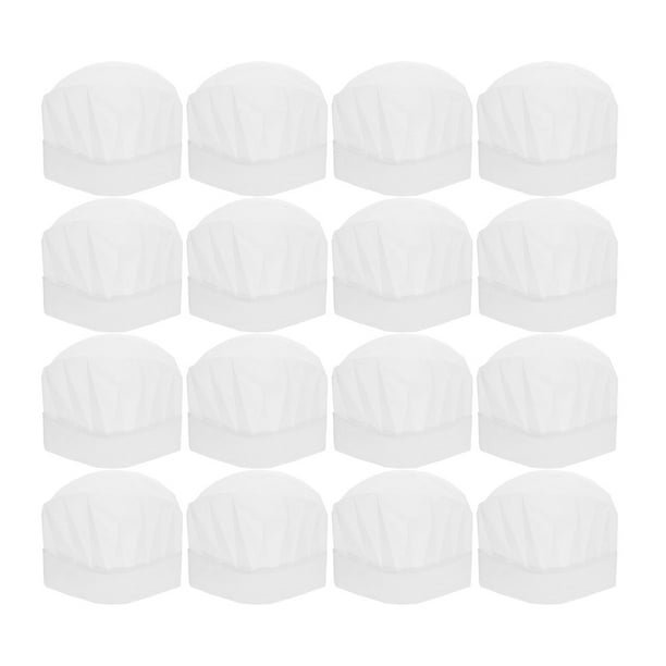 25 piezas de chef de chef de niños desechables para niños adecuados para juegos de cocina y hornear chef blancos para hornear para pequeños chefs ideales para el servicio de alimentos y cocinar
